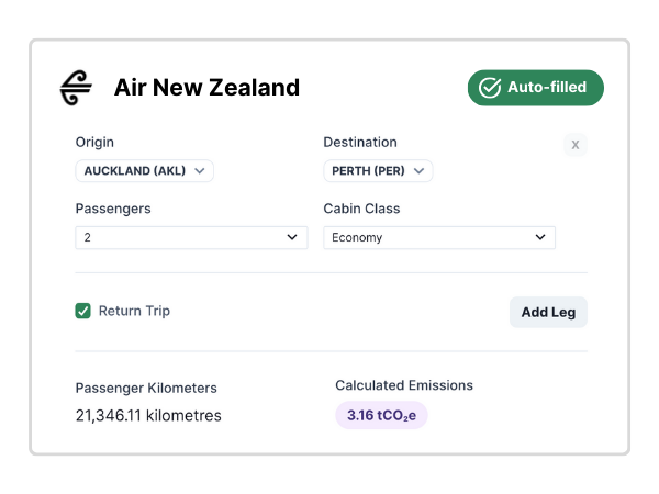 Add activity data - flights